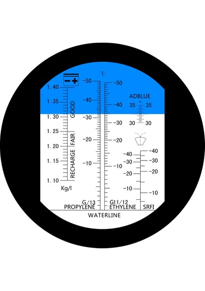 Refraktometre Atc Adblue - Antifriz Akü Refraktometresi - Adblue/cam Suyu - Üre - Glikol Ölçümü - 30..35 Brix modelleri