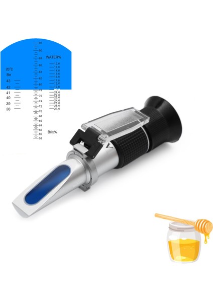 Reçel / Bal / Konsantre Şeker Çözeltileri Ölçer Refraktometre - 58-92% Brix - Bal Kalite