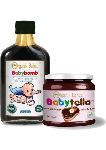 Baby Boom Şurup 260 gr + Babytella Fındık Kreması 350 gr
