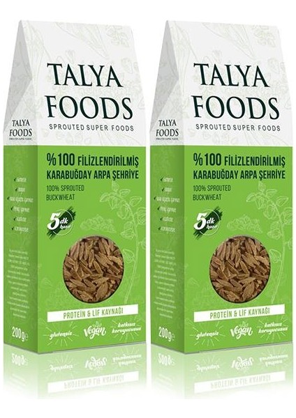 Çiğ Karabuğday Şehriye 200 gr x 2'li