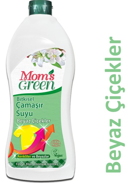 Mom's Green Bitkisel Çamaşır Suyu - Beyaz Çiçekler