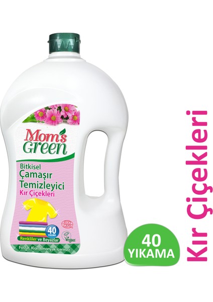 Bitkisel Çamaşır Deterjanı 40 Yıkama Kır Çiçekleri
