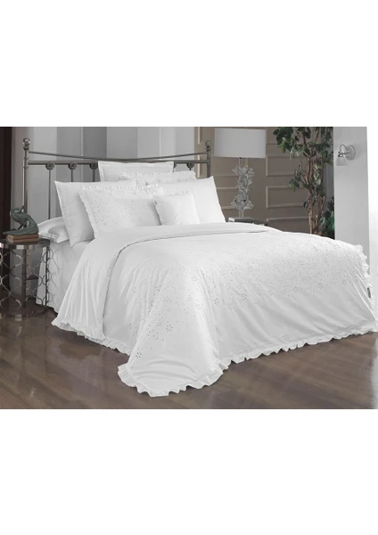 Peşte V1 Percale Nevresim Takımı Çift Kişilik