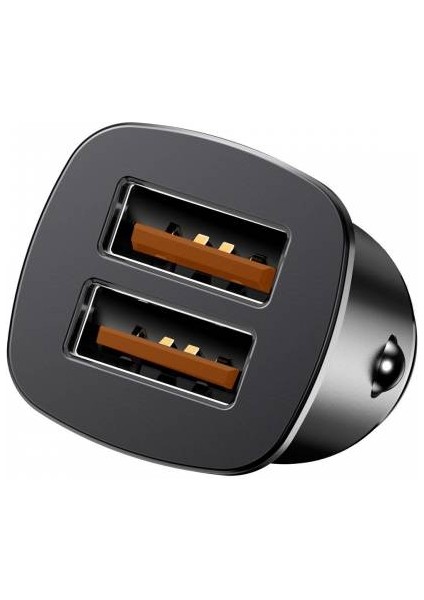Metal Ultra Hızlı 30W Qc3.0 Çift USB Araç Şarjı Araç Çakmaklık Şarjı LED Işıklı Araç Çakmaklı modelleri