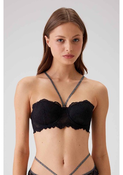 Kadın 4732 Verona Soft Push Up Straplez Tek Sütyen