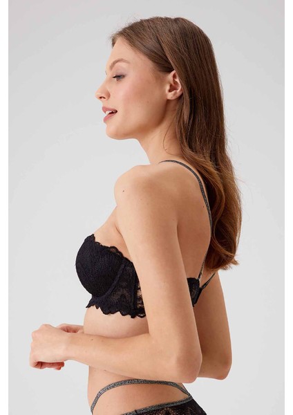 Kadın 4732 Verona Soft Push Up Straplez Tek Sütyen