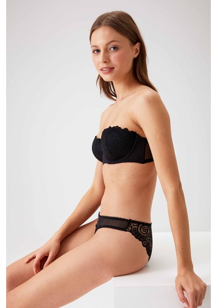 4741 Verona Soft Pushup Straplez Sütyen Takım fırsatları