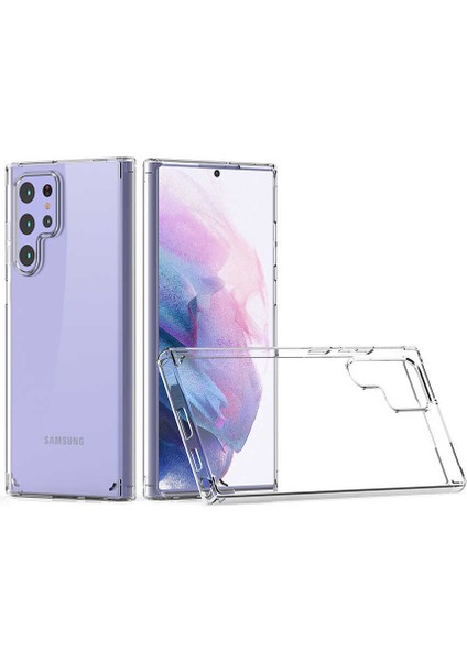 Galaxy S22 Ultra Kılıf Zore Coss Şeffaf Sert Silikon Kılıf