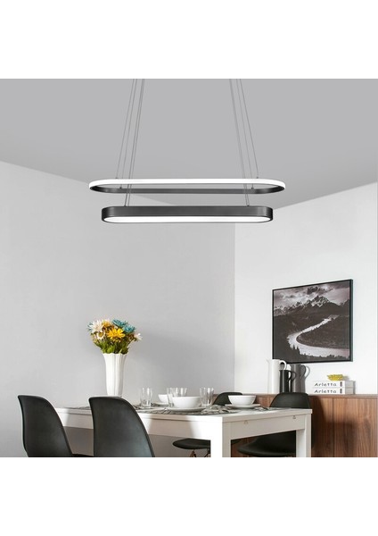 Solid LED Avize 120X18+90X10CM