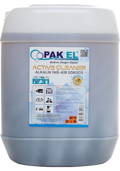 Active Cleaner 25 Kg - Yağ Kir Sökücü, Oto Şampuanı