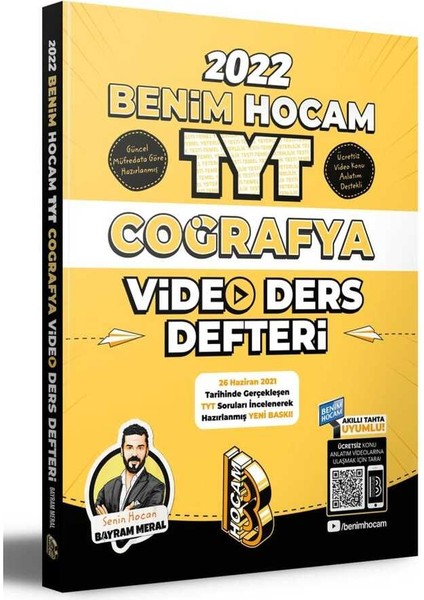 TYT 2022 Coğrafya Video Ders Defteri ve Tamamı Video Çözümlü Soru Bankası
