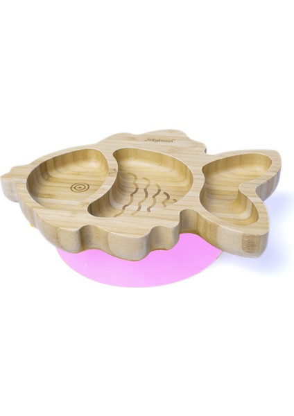 Bambu Balık Pembe Vakumlu Tabak