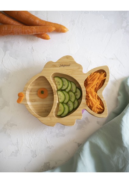 Bambu Balık Pembe Vakumlu Tabak