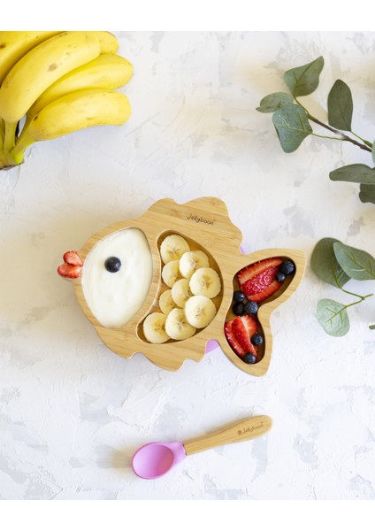 Bambu Balık Sarı Vakumlu Tabak