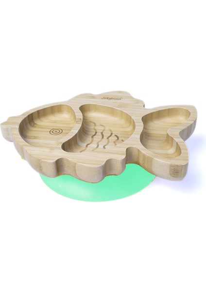 Bambu Balık Yeşil Vakumlu Tabak