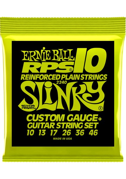 Ernie Ball P02240 (RPS-10) Slinky Nickel 10-46 Elektro Gitar Teli