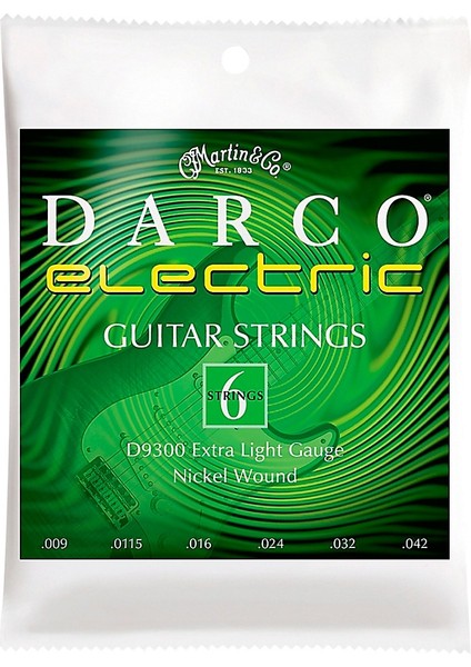 Darco Martin D9300 Extra Light Elektro Gitar Teli 009