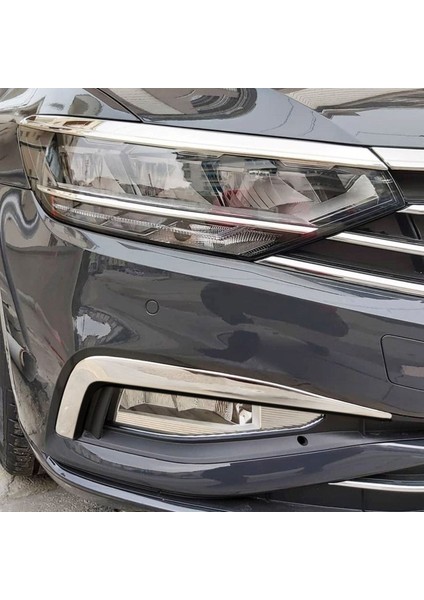 VW Passat B8,5 Krom Sis Farı Çerçevesi 2 Parça 2019> Paslanmaz Çelik