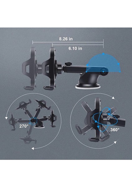 Araç Içi Uzayan Ayarlanabilir Vantuzlu Telefon Tutucu