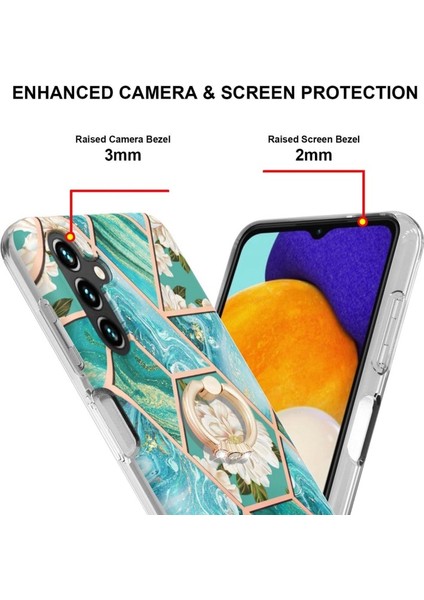 Samsung Galaxy A13 5g Için Mermer Desen Dayanıklı Yumuşak Tpu Telefon Kılıfı (Yurt Dışından)
