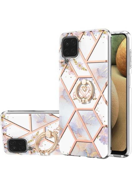Samsung Galaxy A12 Için Mermer Desen Yumuşak Tpu Telefon Kılıfı (Yurt Dışından)