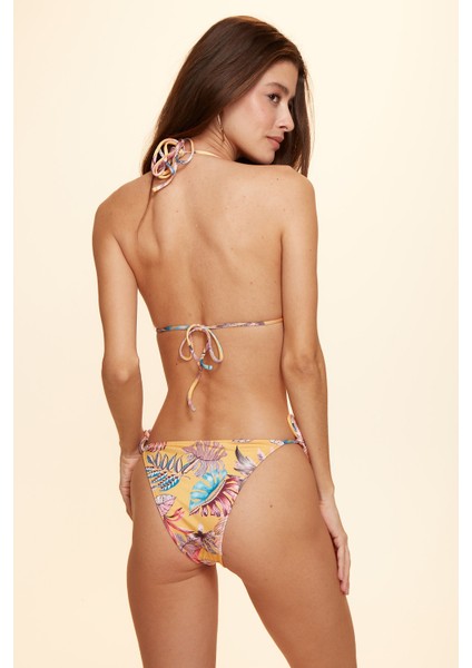 Marine Ipli Bikini Tek Alt Yaprak Desenli 229203