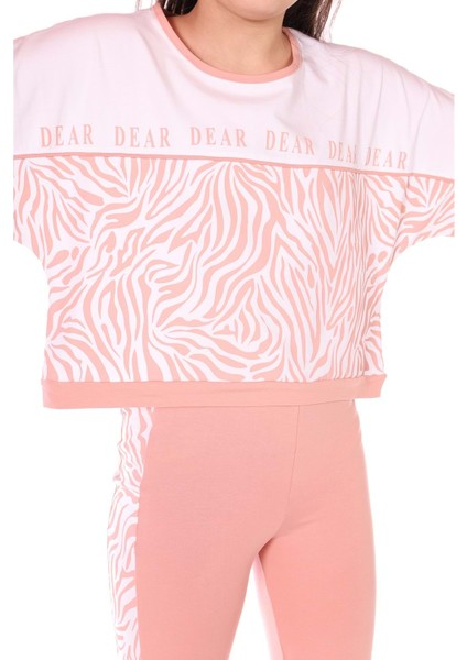 Toontoy Kız Çocuk Zebra Desenli Taytlı Takım fiyatları