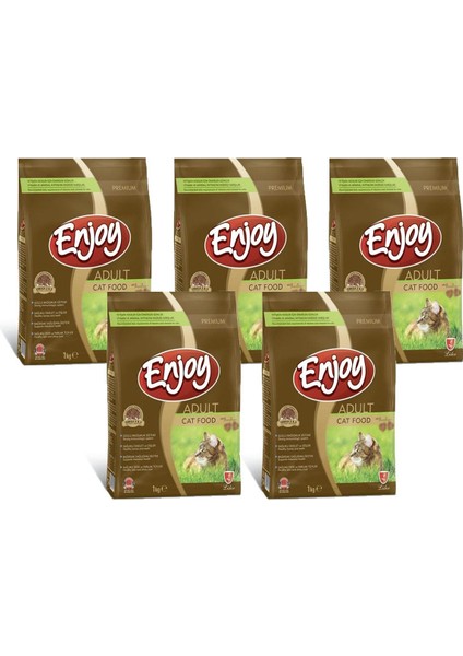 Tavuklu Yetişkin Kedi Maması 1 kg - 5 Adet