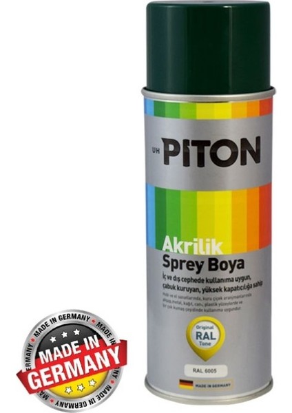 Akrilik Sprey Boya 400 Ml Ral6005 Yosun Yeşili