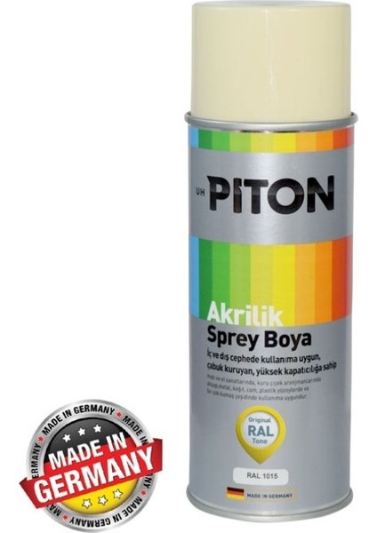 Akrilik Sprey Boya 400 Ml Ral1015 Açık Fildişi