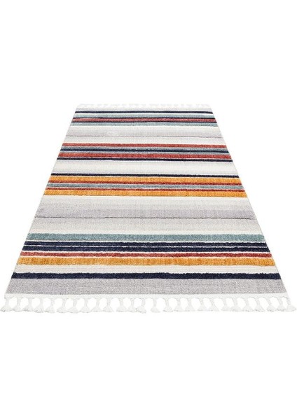 Terazzo Trz 02 Hav Toz Vermez Yumuşak Dokulu Etnik Örgü Desenlere Sahip Modern Iskindinav Halı fırsatları