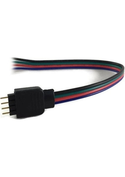 RGB Şerit Led İçin Soketli Kablo 4 Pin Erkek İğneli (5 Adet)