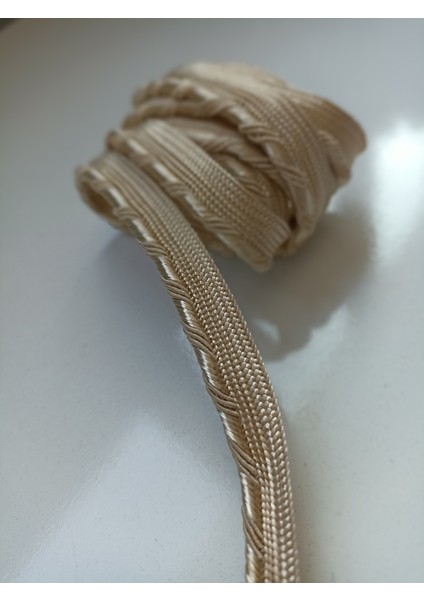 Parlak Sarı Pasalı Biye Şerit 1 cm