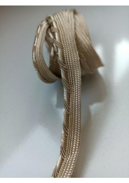 Parlak Sarı Pasalı Biye Şerit 1 cm