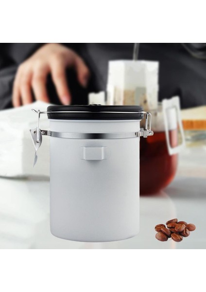 Kahve Şekeri Teneke Kutu Mutfak Saklama Kapları Hava Sızdırmaz Kapak Hava Geçirmez Beyaz modelleri
