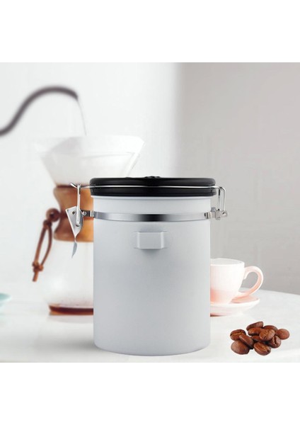 Kahve Şekeri Teneke Kutu Mutfak Saklama Kapları Hava Sızdırmaz Kapak Hava Geçirmez Beyaz fırsatları