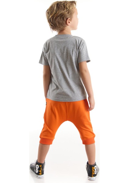 Yo Kaplan Erkek Çocuk T-shirt Kapri Şort Takım