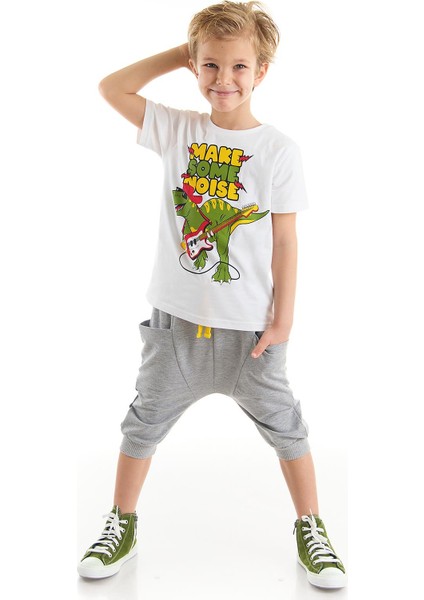 Noise Erkek Çocuk T-shirt Kapri Şort Takım