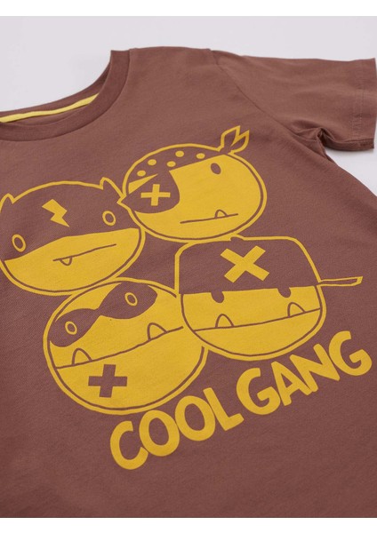 Cool Gang Erkek Çocuk T-shirt Kapri Şort Takım