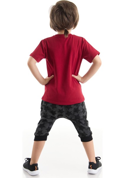Korsan Kuralı Erkek Çocuk T-shirt Kapri Şort Takım