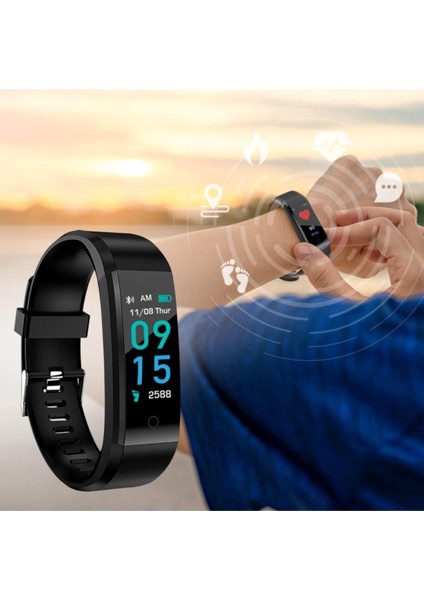 PSSW01 Smart Fit Akıllı Bileklik 2'li Set Siyah-Siyah