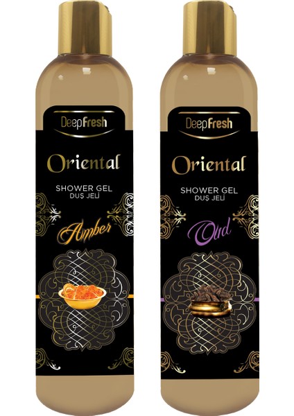 Oriental Duş Jeli Amber ve Oud 400 ml 2 Adet