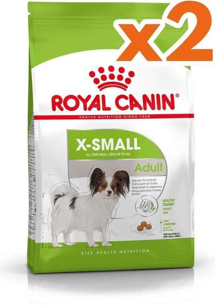 X-Small Küçük Irk Köpek Maması 1,5 kg x 2 Adet