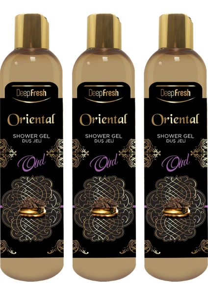 Deep Fresh Oriental Duş Jeli Oud 400 ml 3 Adet