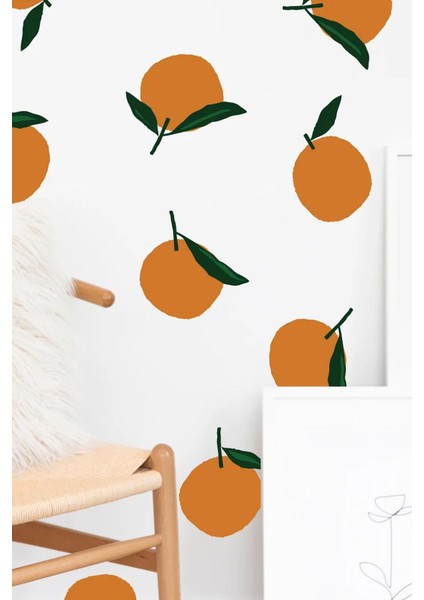 Sevimli Portakallar Duvar Dekorasyon Sticker Seti fiyatları
