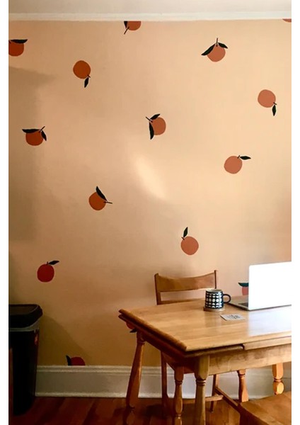 Sevimli Portakallar Duvar Dekorasyon Sticker Seti modelleri