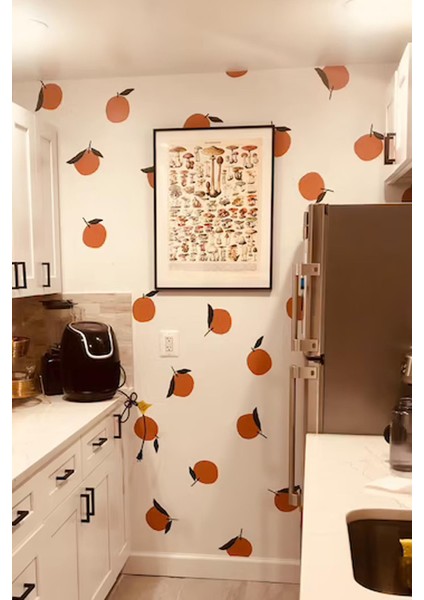 Sevimli Portakallar Duvar Dekorasyon Sticker Seti fırsatları