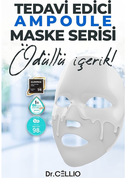 Dr. Cellıo Siyah Noktalı Ciltler Için Kömür Özlü Klinik Tarzı Vegan Ampoule Maske fiyatları