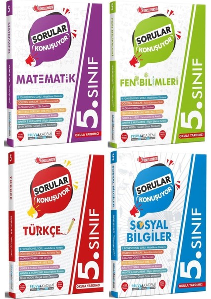 5. Sınıf Tüm Dersler Seti 4 Kitap