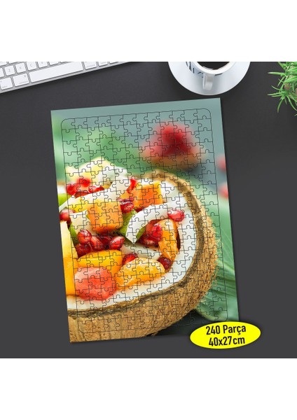 Hindistan Cevizi Meyve Tabağı 240 Parça Puzzle YAPBOZ-66888646